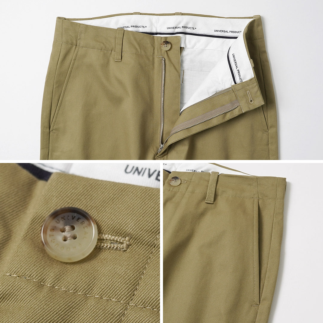 UNIVERSAL PRODUCTS. / Flat Front Chino Trousers