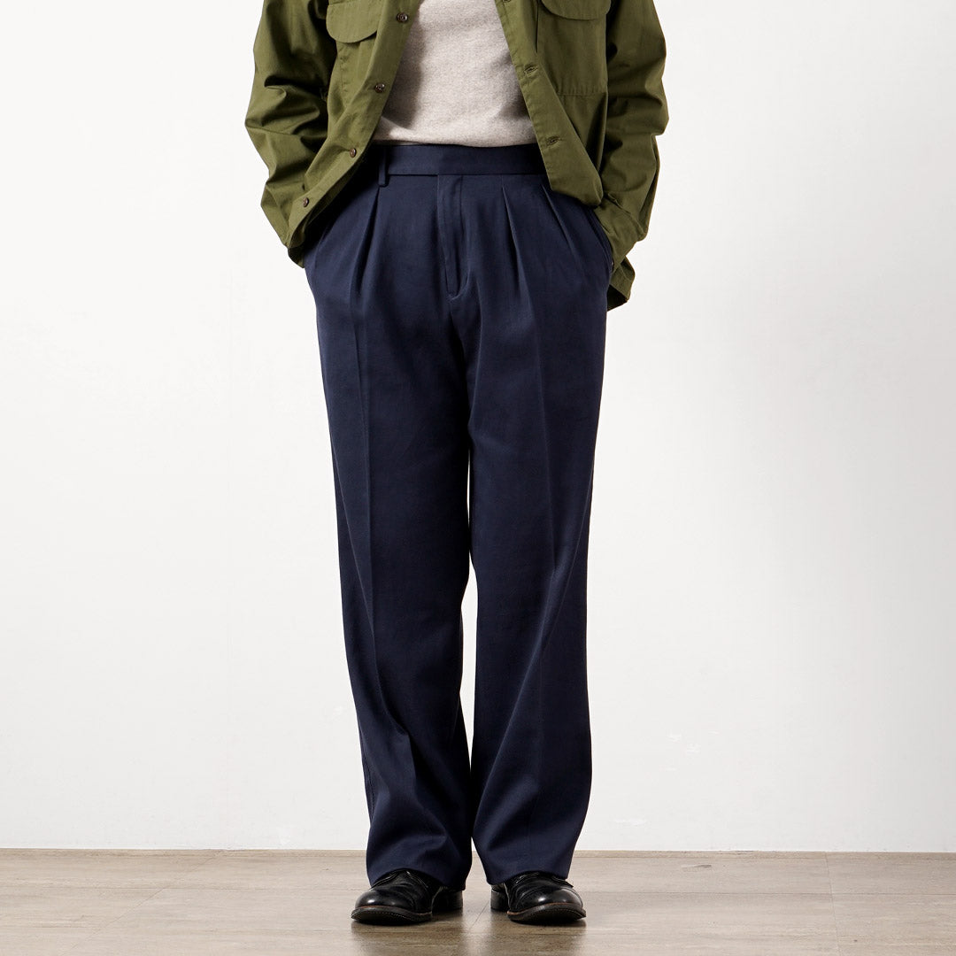 Pantalon chino large plissé Dobby Collaboration BARNSTORMER / FOB
