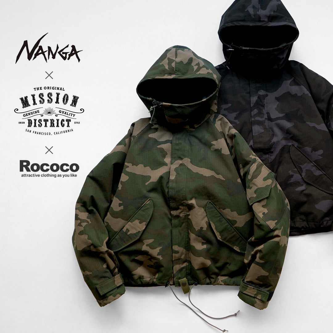 NANGA / 【Limited Production】 MISSION DISTRICT Collaboration Gas Protective Down Jacket