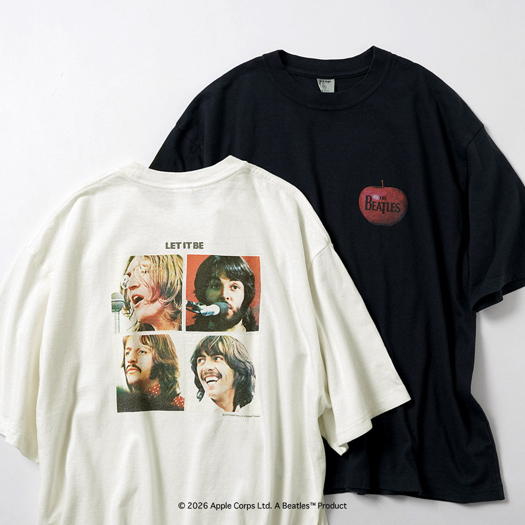 FREE RAGE / 비틀즈 × FREE RAGE Last Release 리사이클 코튼 반팔 티셔츠