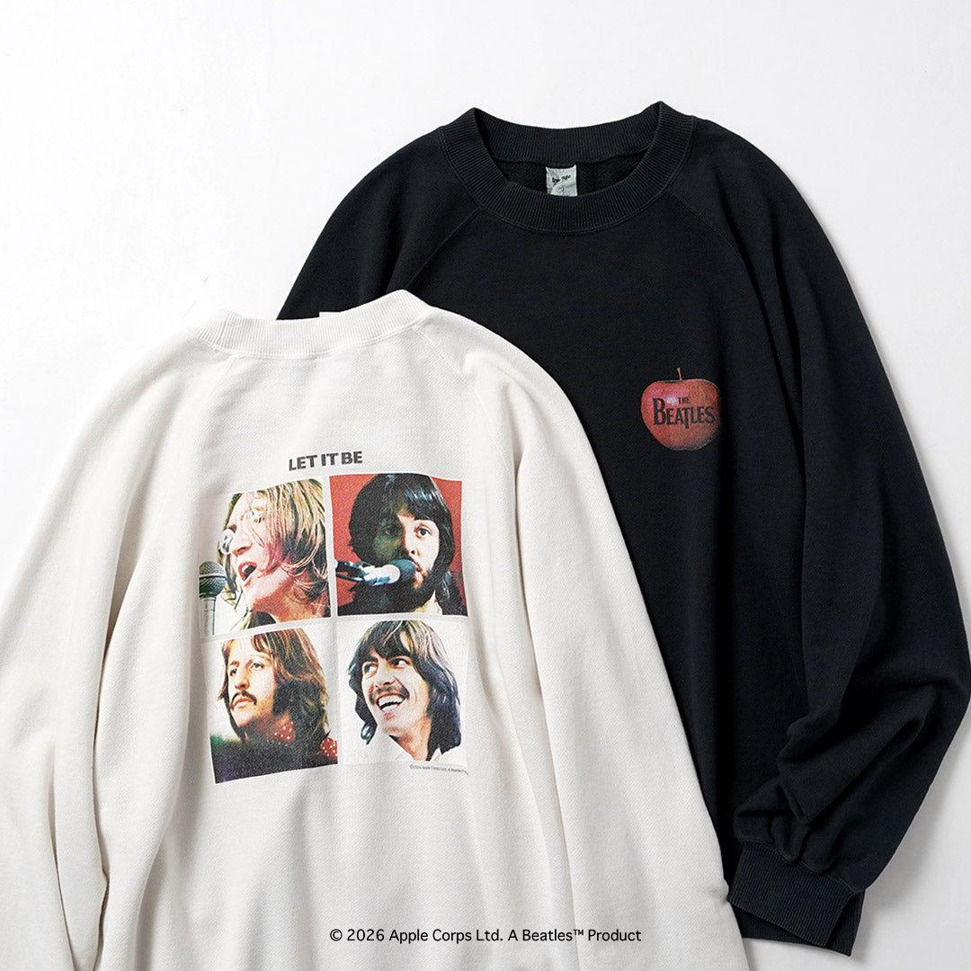 FREE RAGE / 비틀즈 × FREE RAGE Last Release Raglan Crew 스웨트셔츠