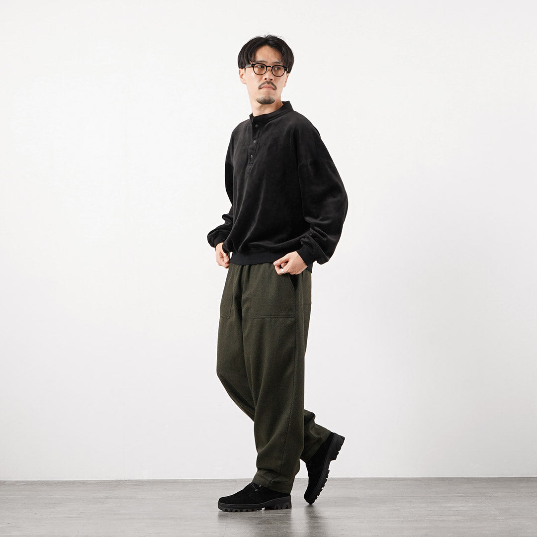 KEMA DESIGNS /“羊絨克西寬錐形貝克休閒褲 - 羊毛”
