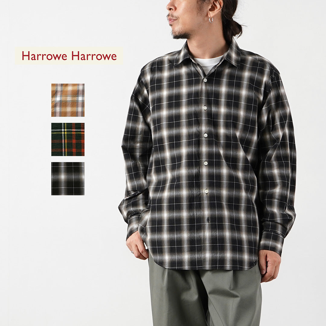 HARROWE HARROWE / 체크 레귤러 칼라 셔츠