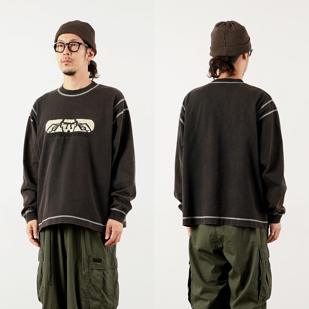 LQQK STUDIO / Graphic Stitch Crew Neck