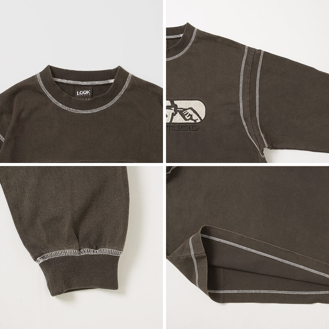 LQQK STUDIO / Graphic Stitch Crew Neck
