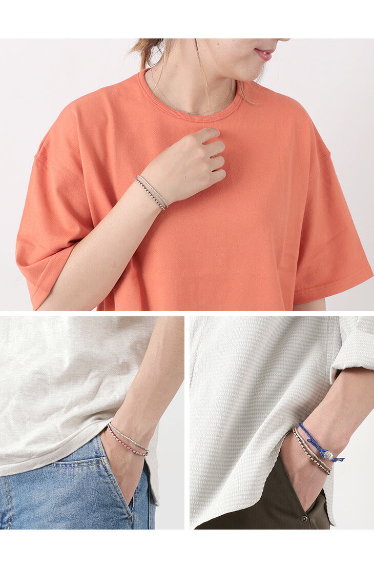 Brazalete de phadua / doble hebra con cordón encerado plateado