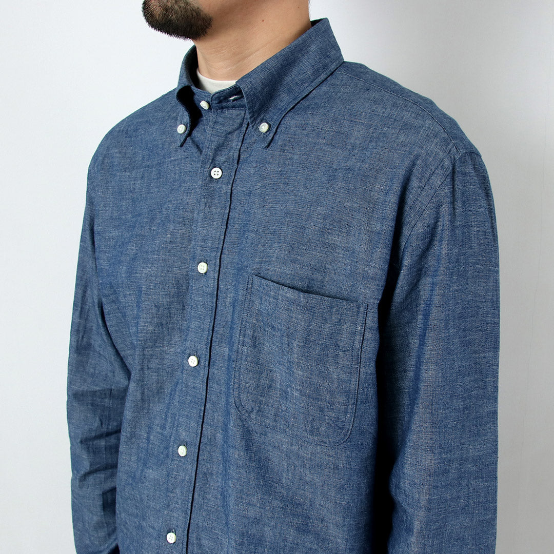 Rococo / Selvage Chambray按钮下衬衫