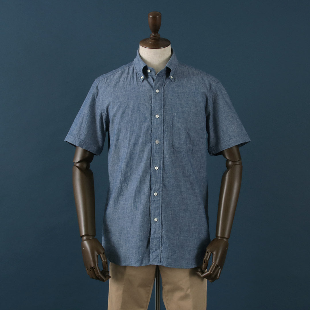 Rococo / selvage chambray s / s按鈕下襯衫