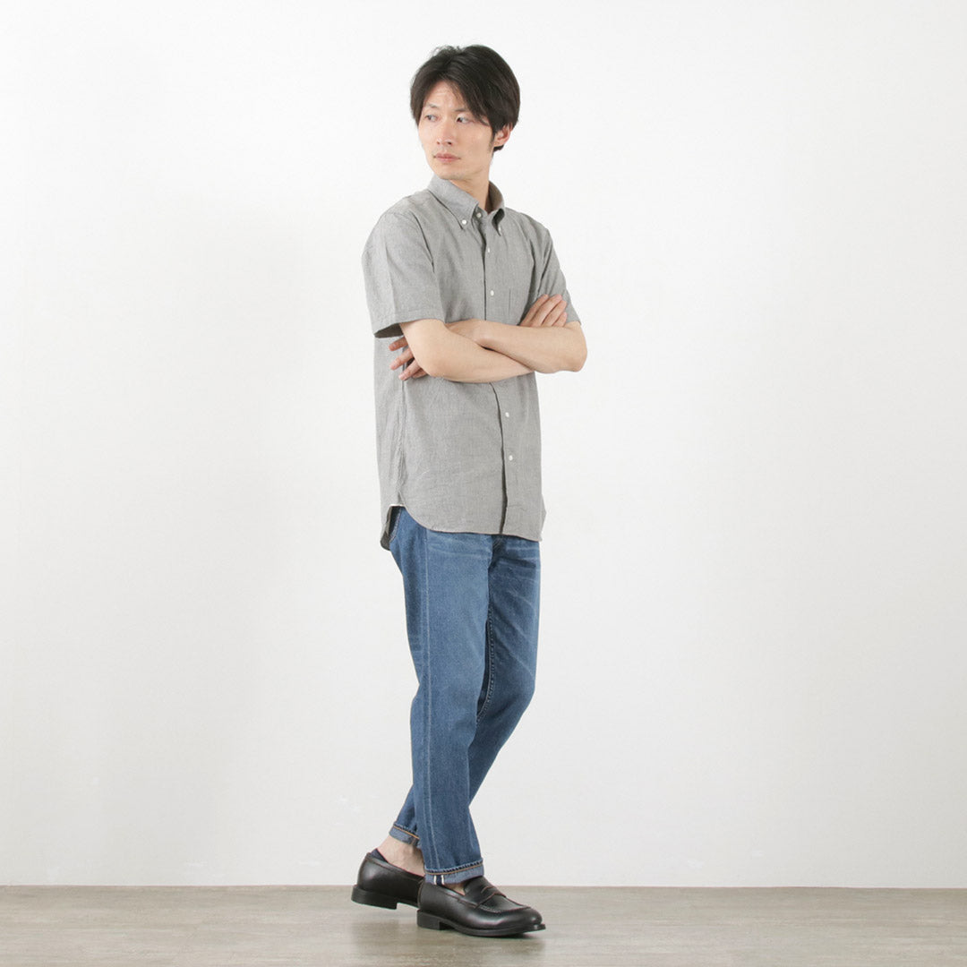 Rococo / selvage chambray s / s按鈕下襯衫