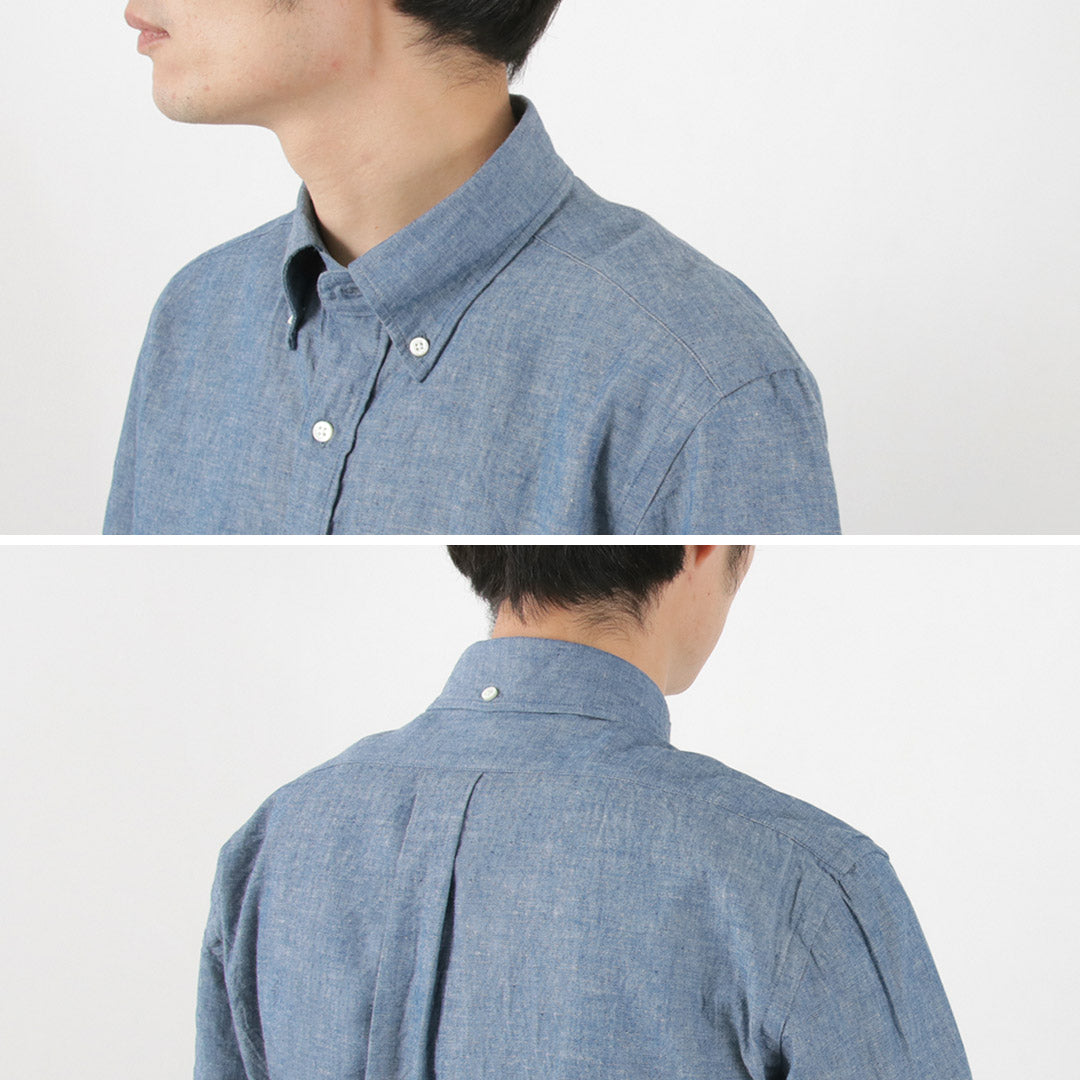 Rococo / selvage chambray s / s按鈕下襯衫