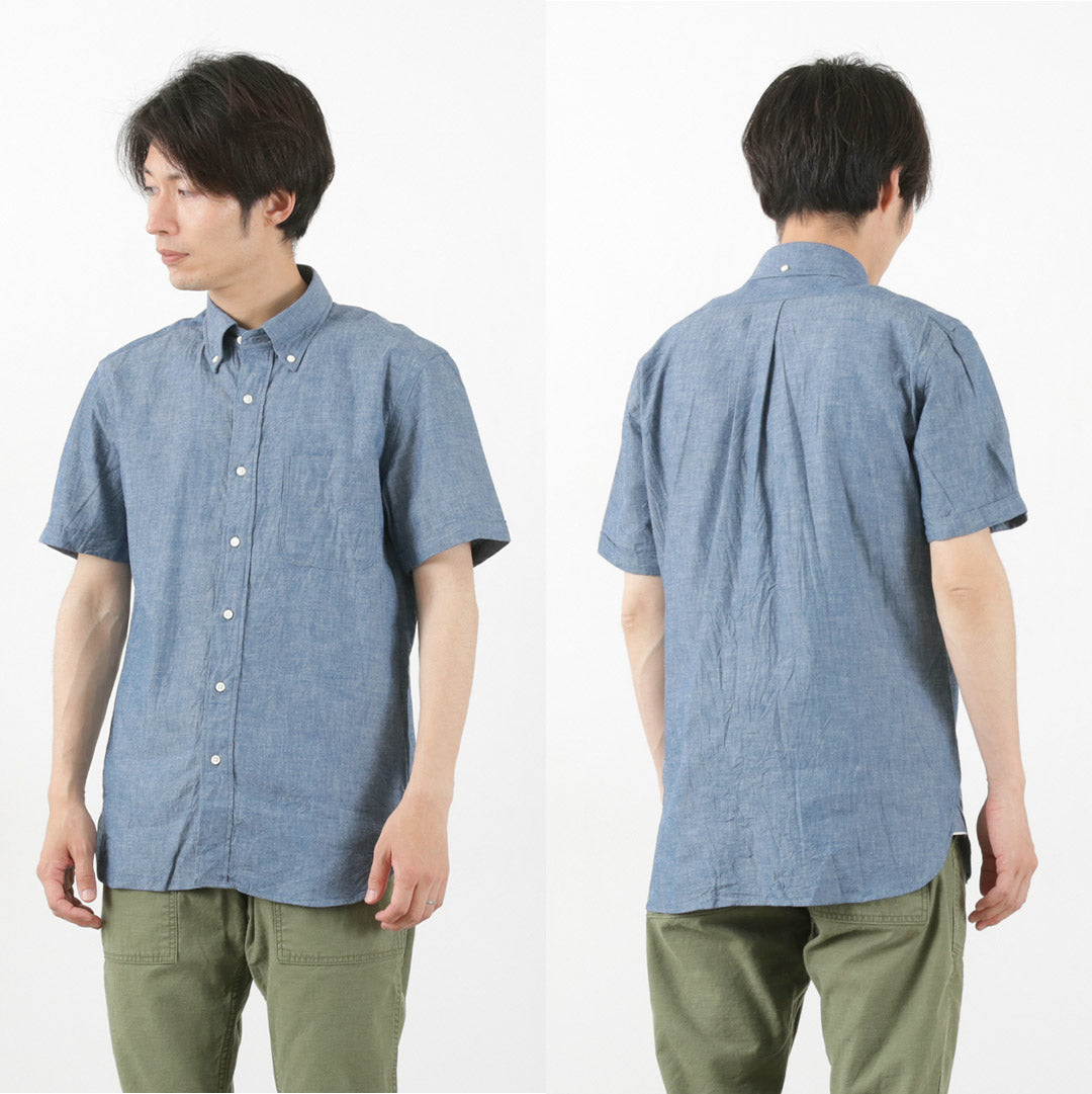 Rococo / selvage chambray s / s按鈕下襯衫