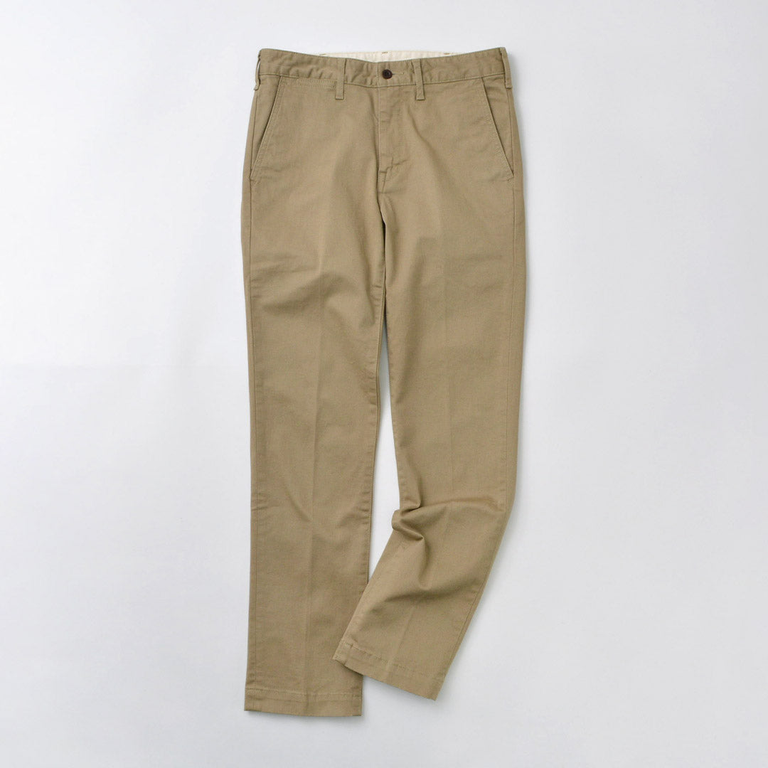 Japan Blue Jeans / JB4100RC Pantalon chino de travail français conique mince