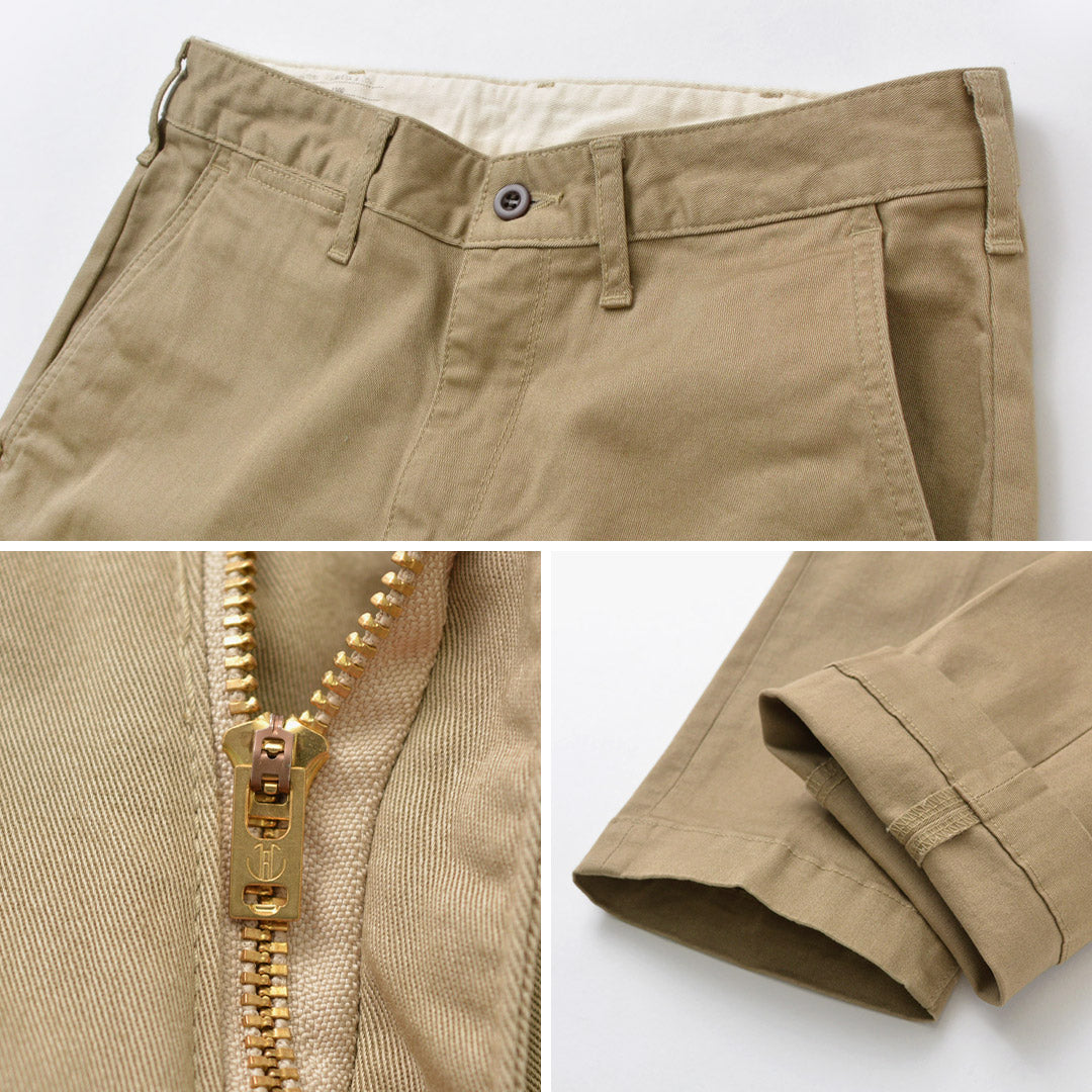 Japan Blue Jeans / JB4100RC Pantalon chino de travail français conique mince