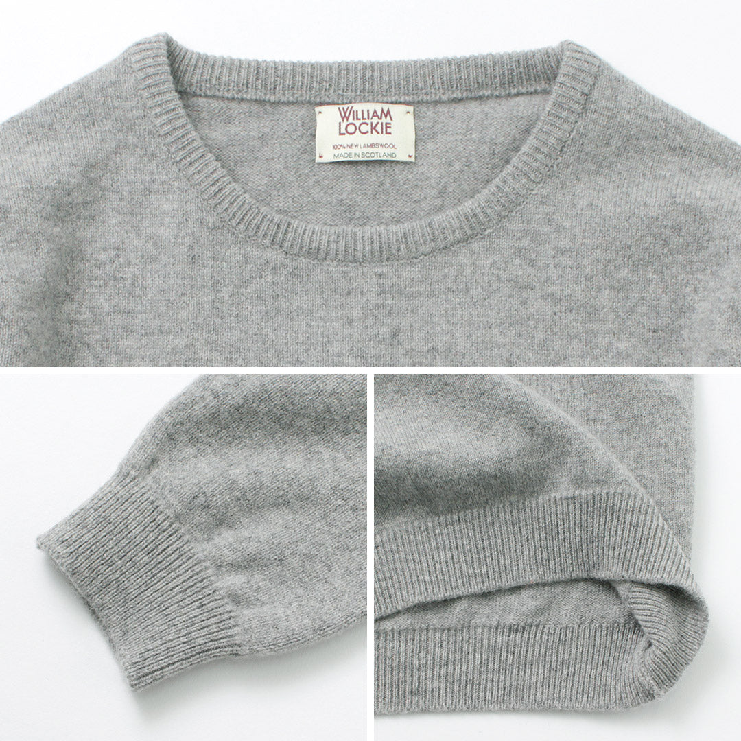 William Lockie / Lambswool Crew Cuello Knit