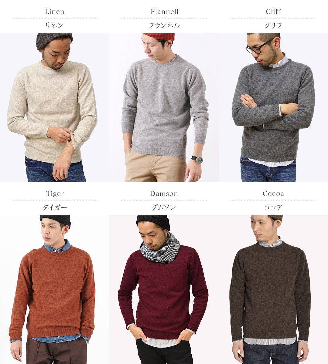 William Lockie / Lambswool Crew Cuello Knit