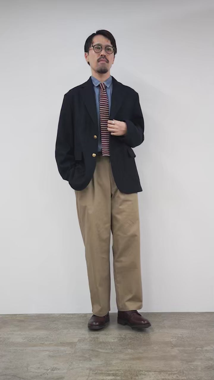 ジャケット・アウター DC WHITE / COTTON LINEN NAVY BLAZE R D.C.WHITE / sports blazer