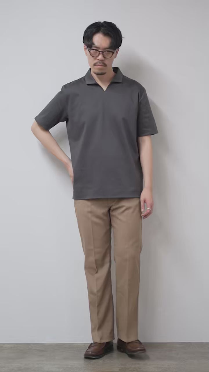 RE MADE IN TOKYO JAPAN / Tokyo Made Dress Knit Skipper Polo Shirt
