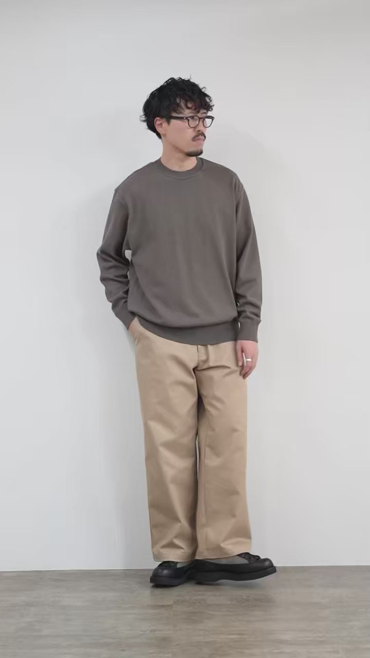 YONETOMI NEW BASIC / Wave Cotton Knit Pullover Model 2025
