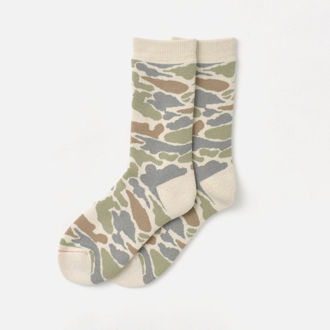 Calcetines de tripulación de camuflaje de pilotes de rototo / R1339