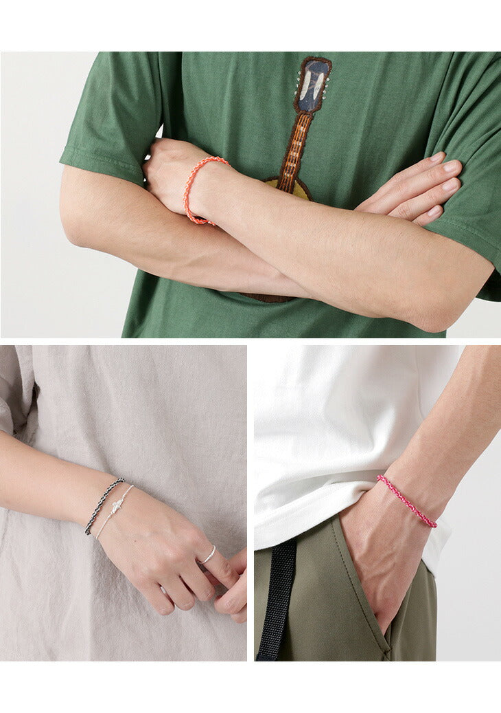 PHADUA / Bracelet Wax cord 2-tone