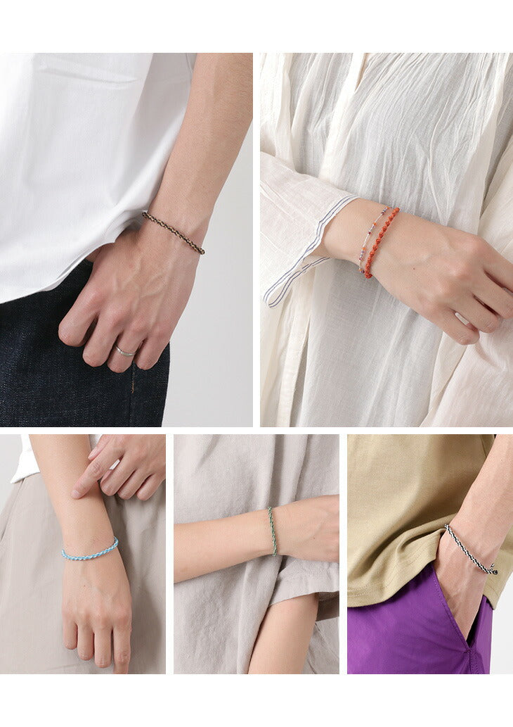 Cordon de cire de phadua / bracelet 2-tone