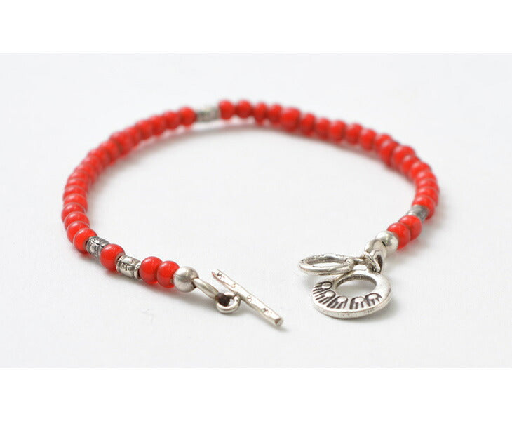 PHADUA / White Heart Bead Bracelet