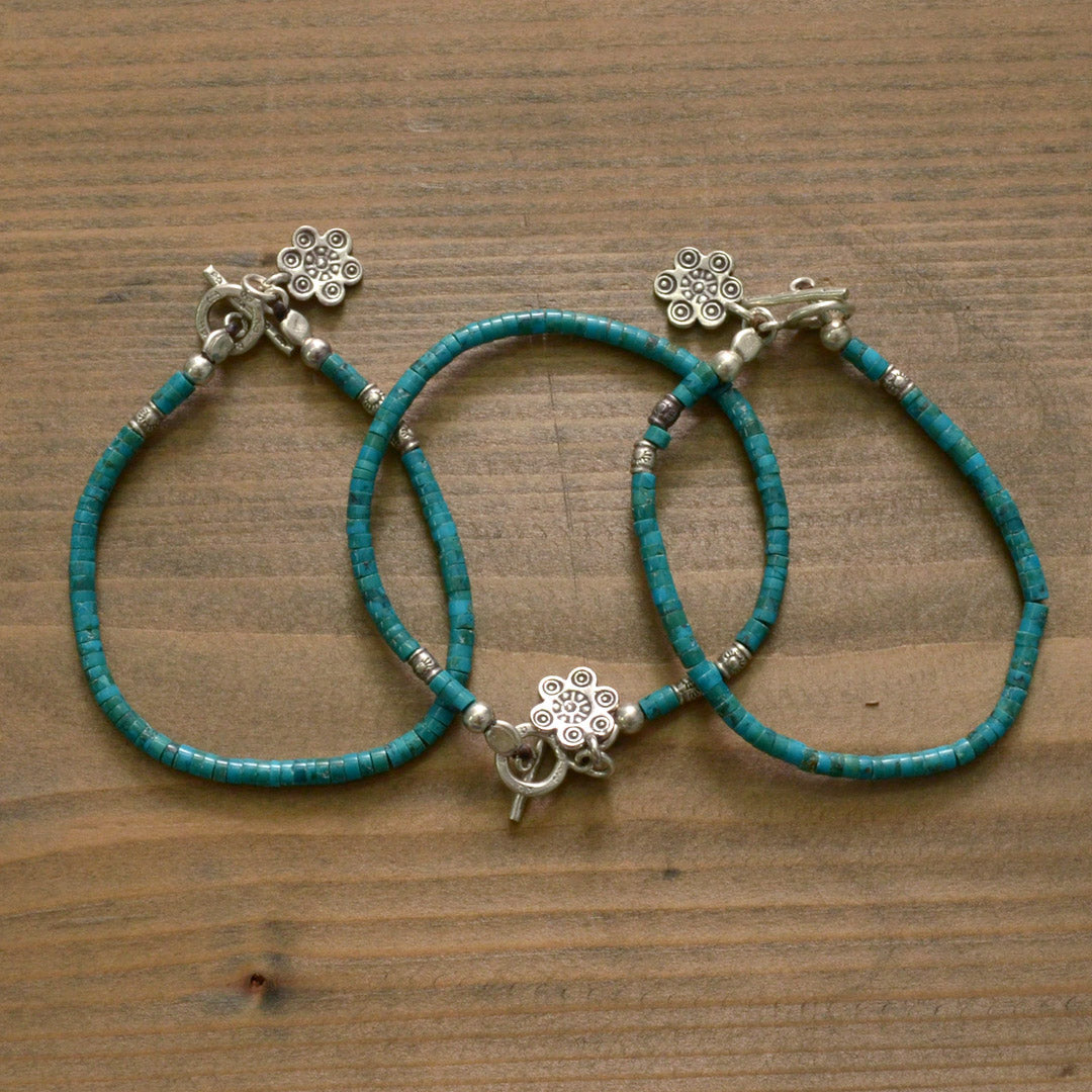 Bracelet de perles Phadua / turquoise