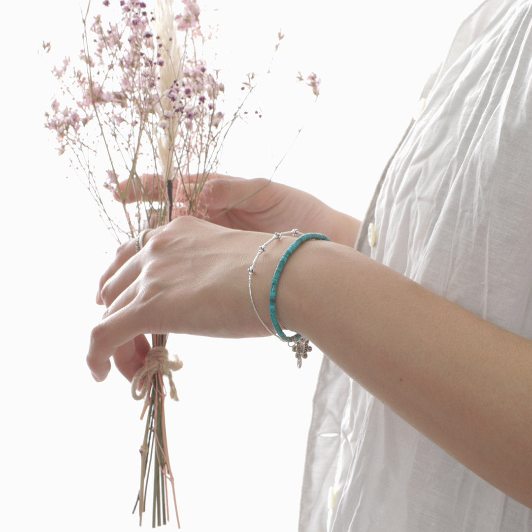 Bracelet de perles Phadua / turquoise