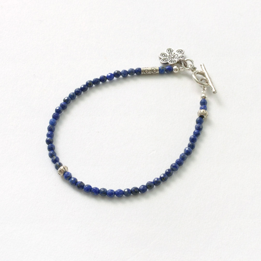 Phadua / Lapis（3mm）切割珠手鍊