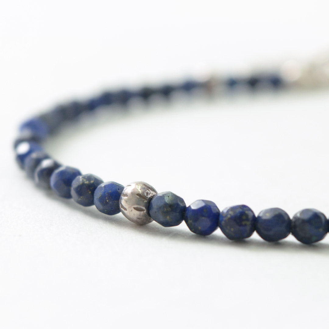 Bracelet de perle coupé Phadua / Lapis (3 mm)