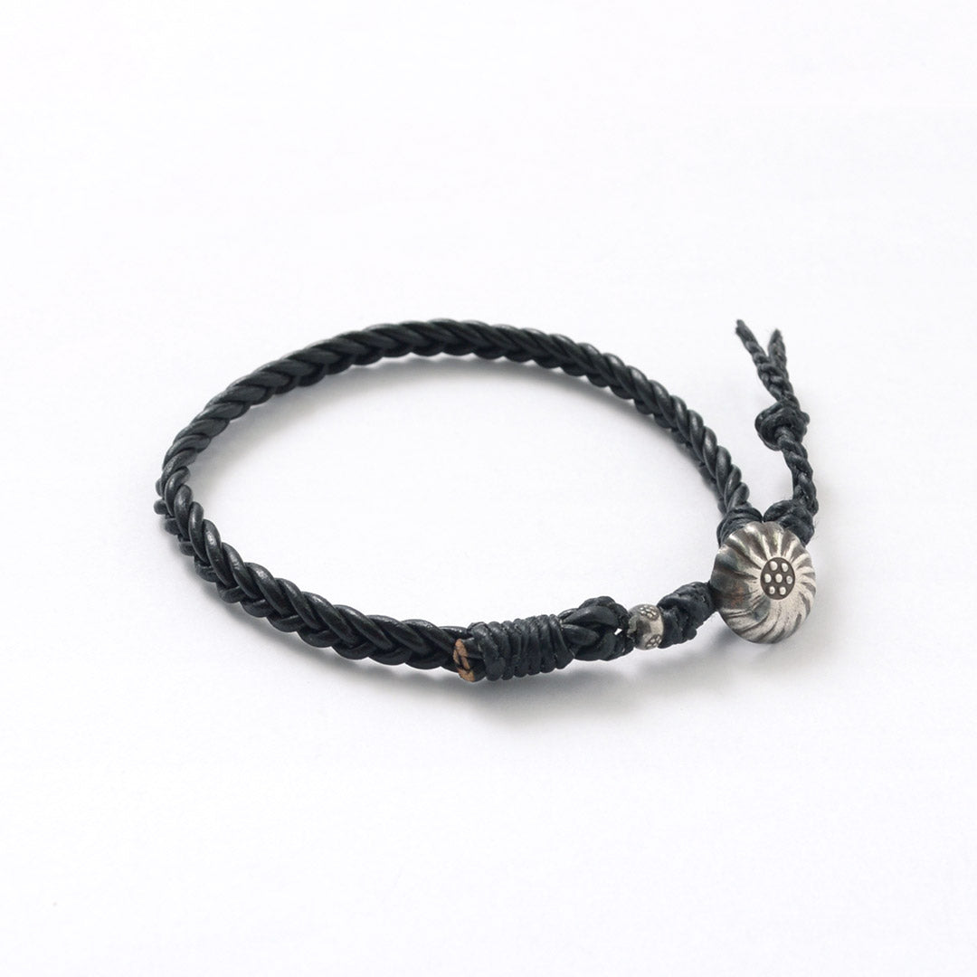 PHADUA / Braided 1.5mm Leather Anklet