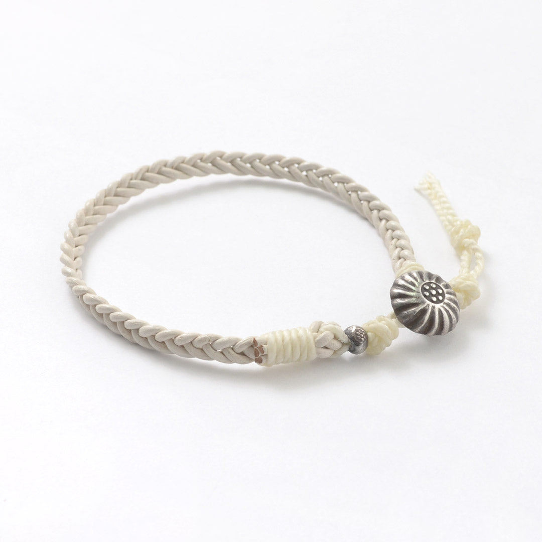 PHADUA / Braided 1.5mm Leather Anklet