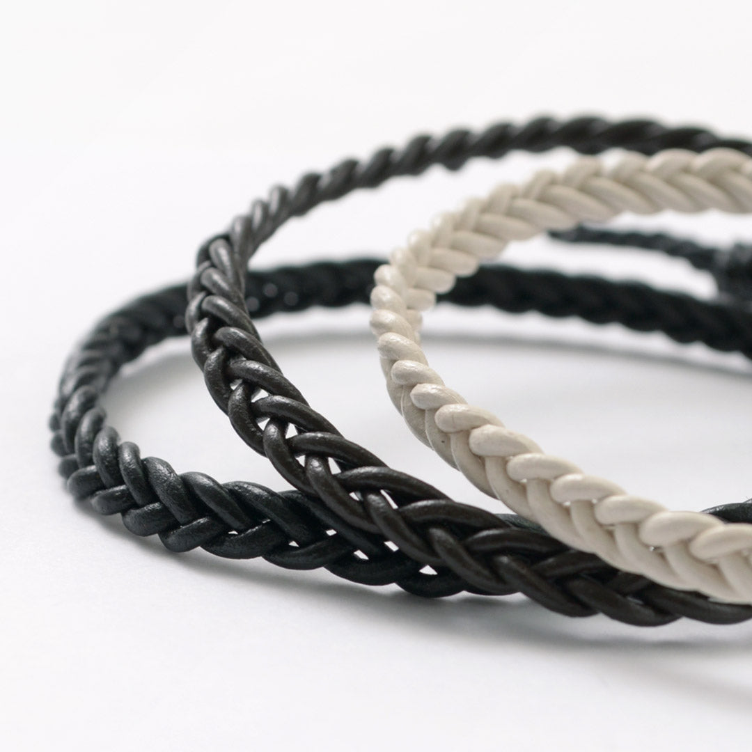 PHADUA / Braided 1.5mm Leather Anklet