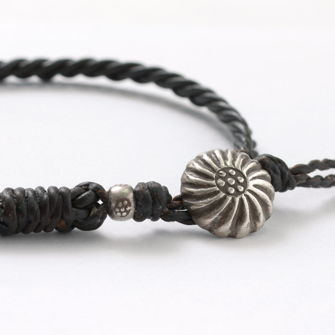 PHADUA / Braided 1.5mm Leather Anklet