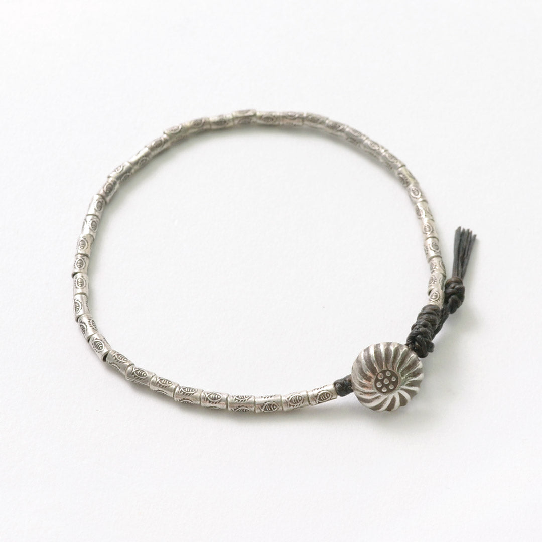 Phadua / Karen Silver Beded Concho Anklet