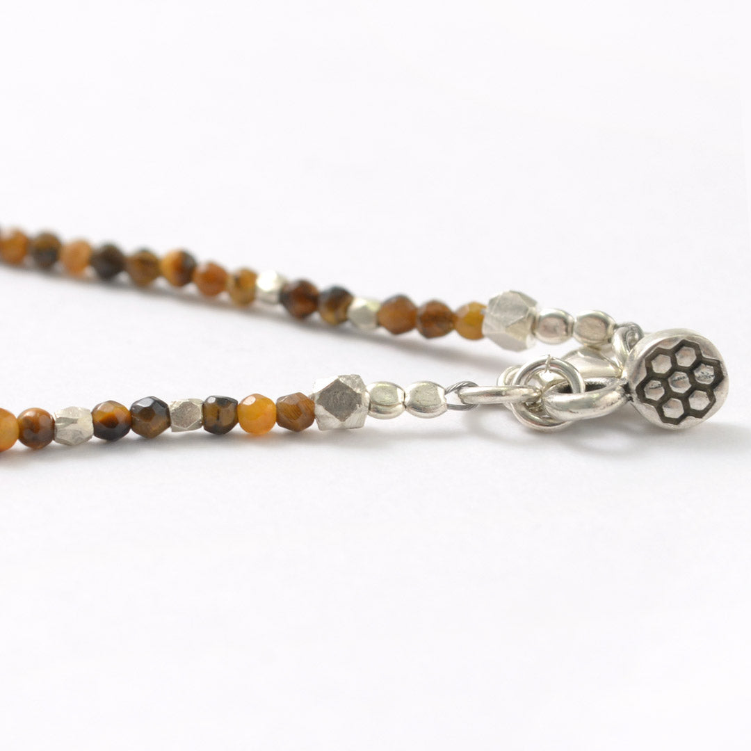 Phadua / Tiger Eye (2mm) 절단 구슬 목걸이 / Anklet