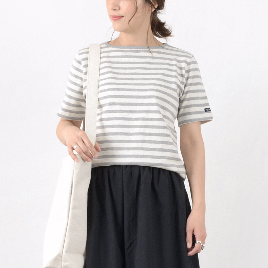 TIEASY / HDCS Boatneck Short Sleeve Striped Basque Shirt