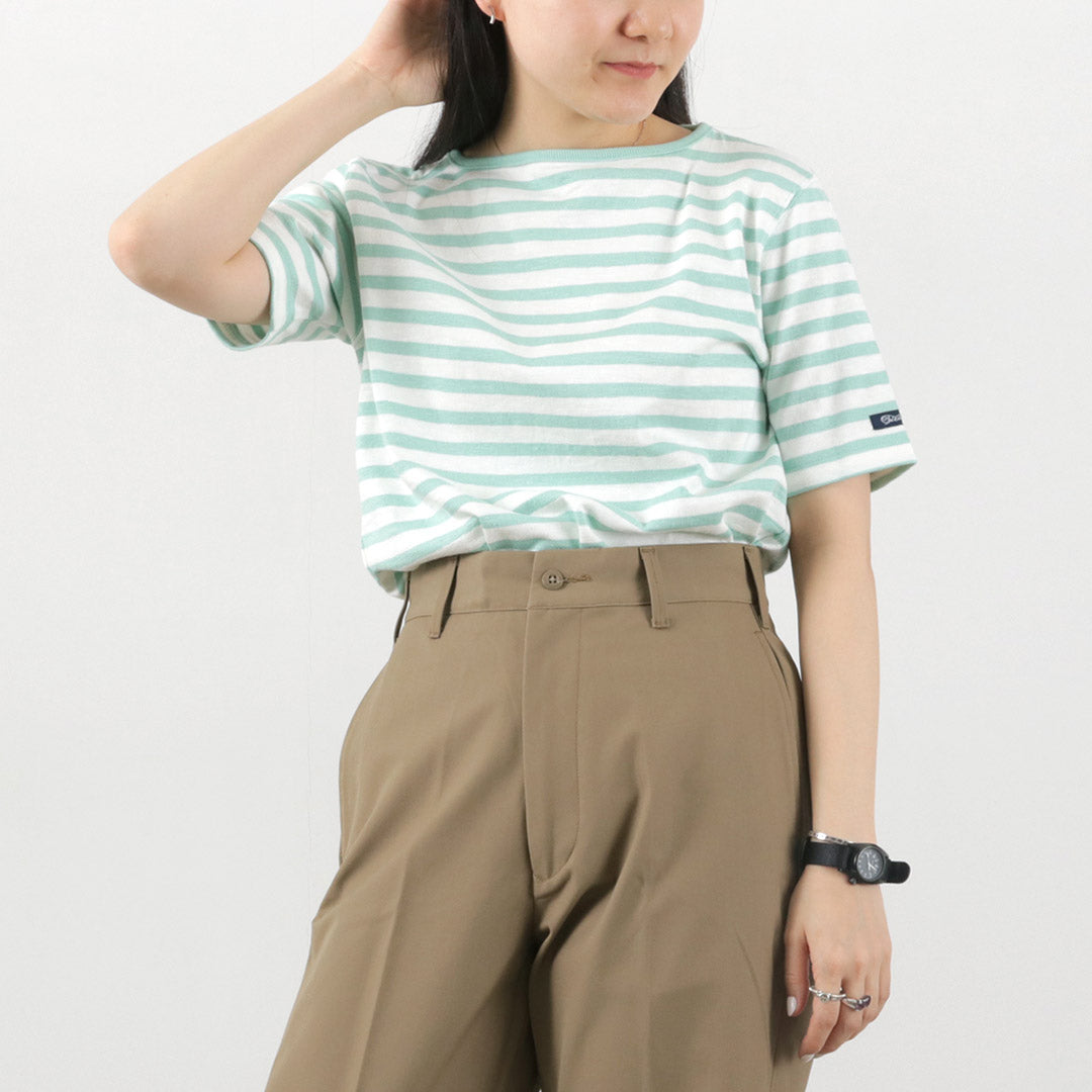 TIEASY / HDCS Boatneck Short Sleeve Striped Basque Shirt