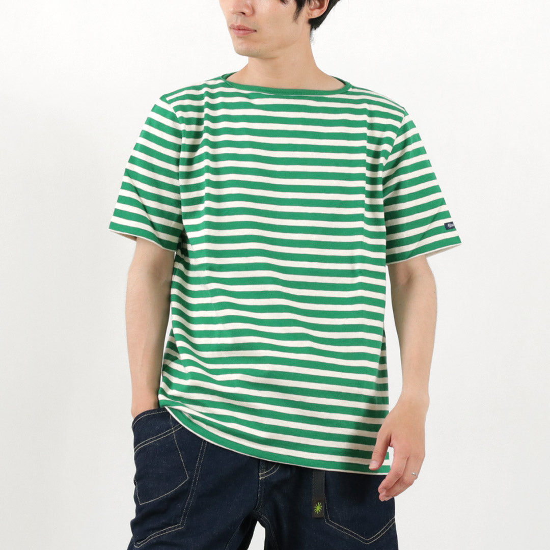 TIEASY / HDCS Boatneck Short Sleeve Striped Basque Shirt