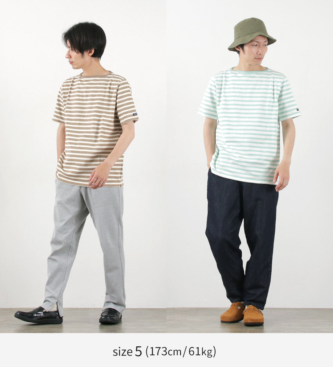 TIEASY / HDCS Boatneck Short Sleeve Striped Basque Shirt