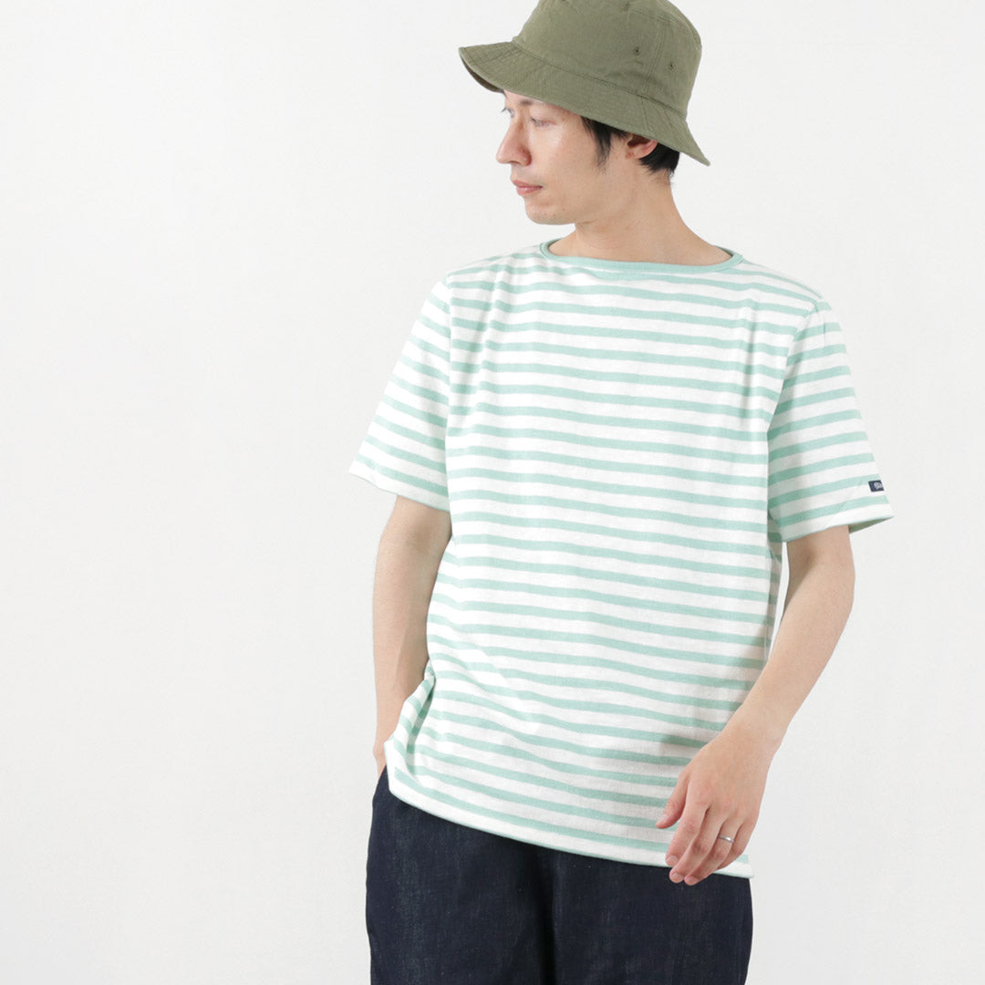 TIEASY / HDCS Boatneck Short Sleeve Striped Basque Shirt