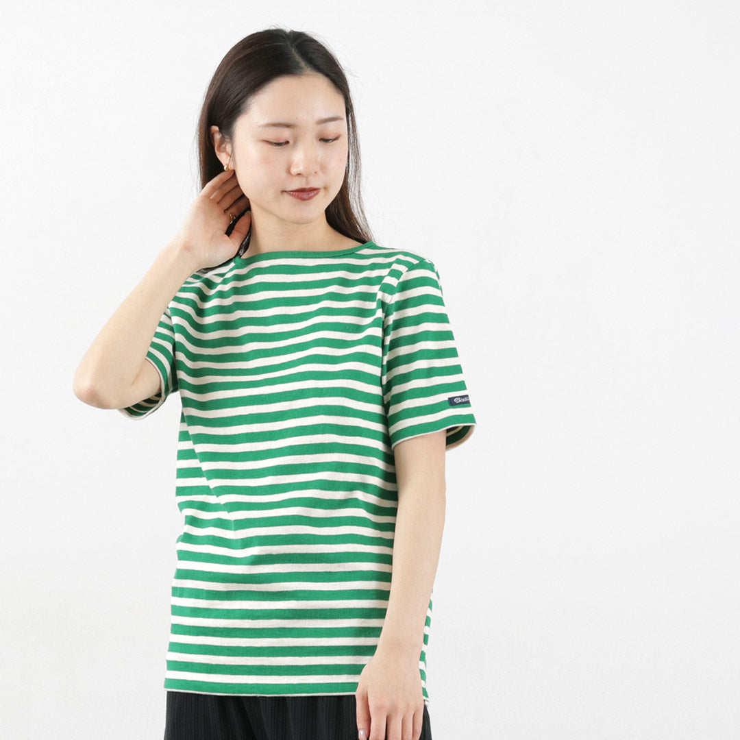 TIEASY / HDCS Boatneck Short Sleeve Striped Basque Shirt