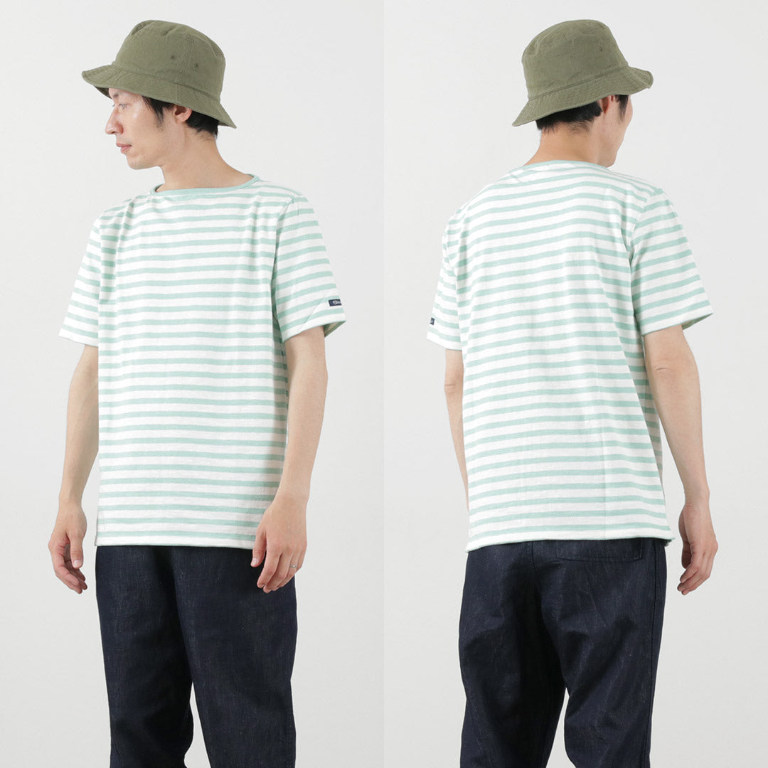 TIEASY / HDCS Boatneck Short Sleeve Striped Basque Shirt