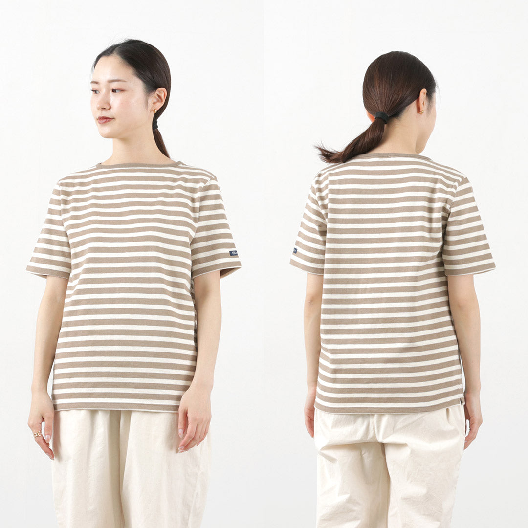 TIEASY / HDCS Boatneck Short Sleeve Striped Basque Shirt