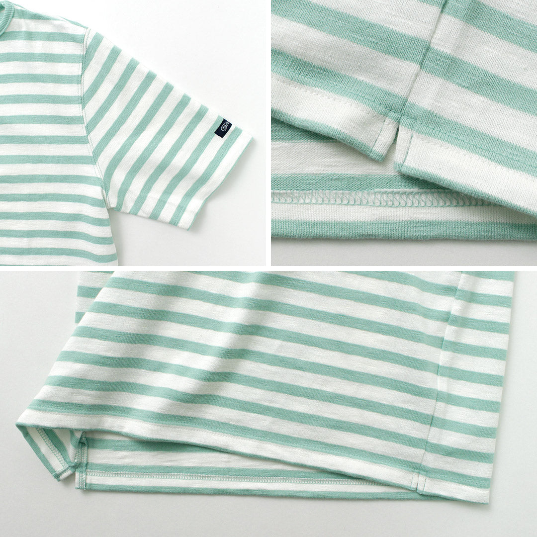 TIEASY / HDCS Boatneck Short Sleeve Striped Basque Shirt