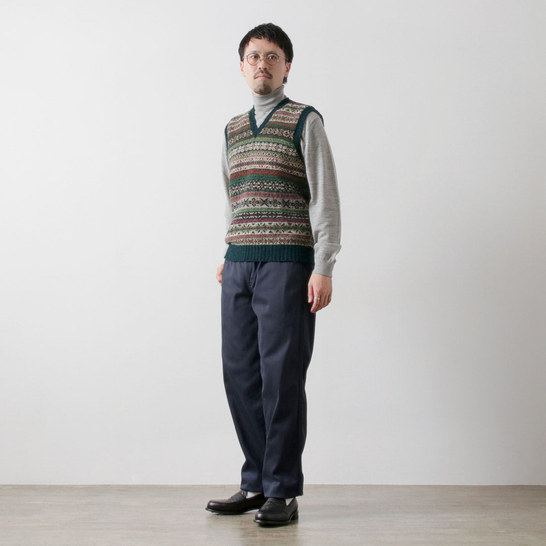 JAMIESONS / Fair Isle V-neck Vest