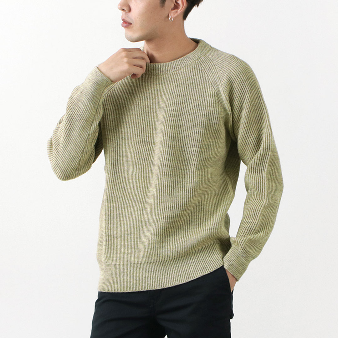 VINCENT ET MIREILLE / 8 gauge ribbed Crewneck Sweater