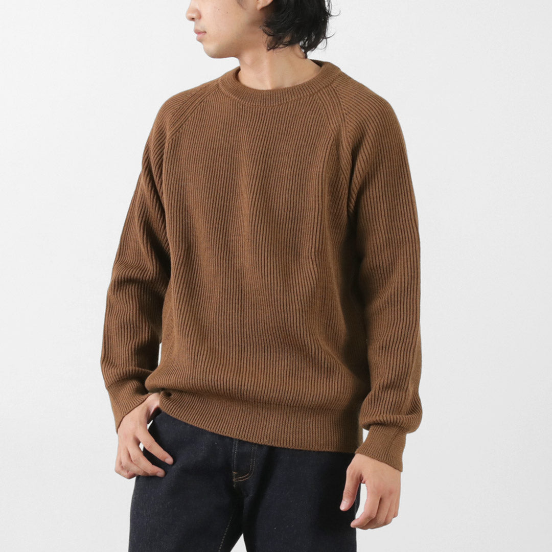 VINCENT ET MIREILLE / 8 gauge ribbed Crewneck Sweater