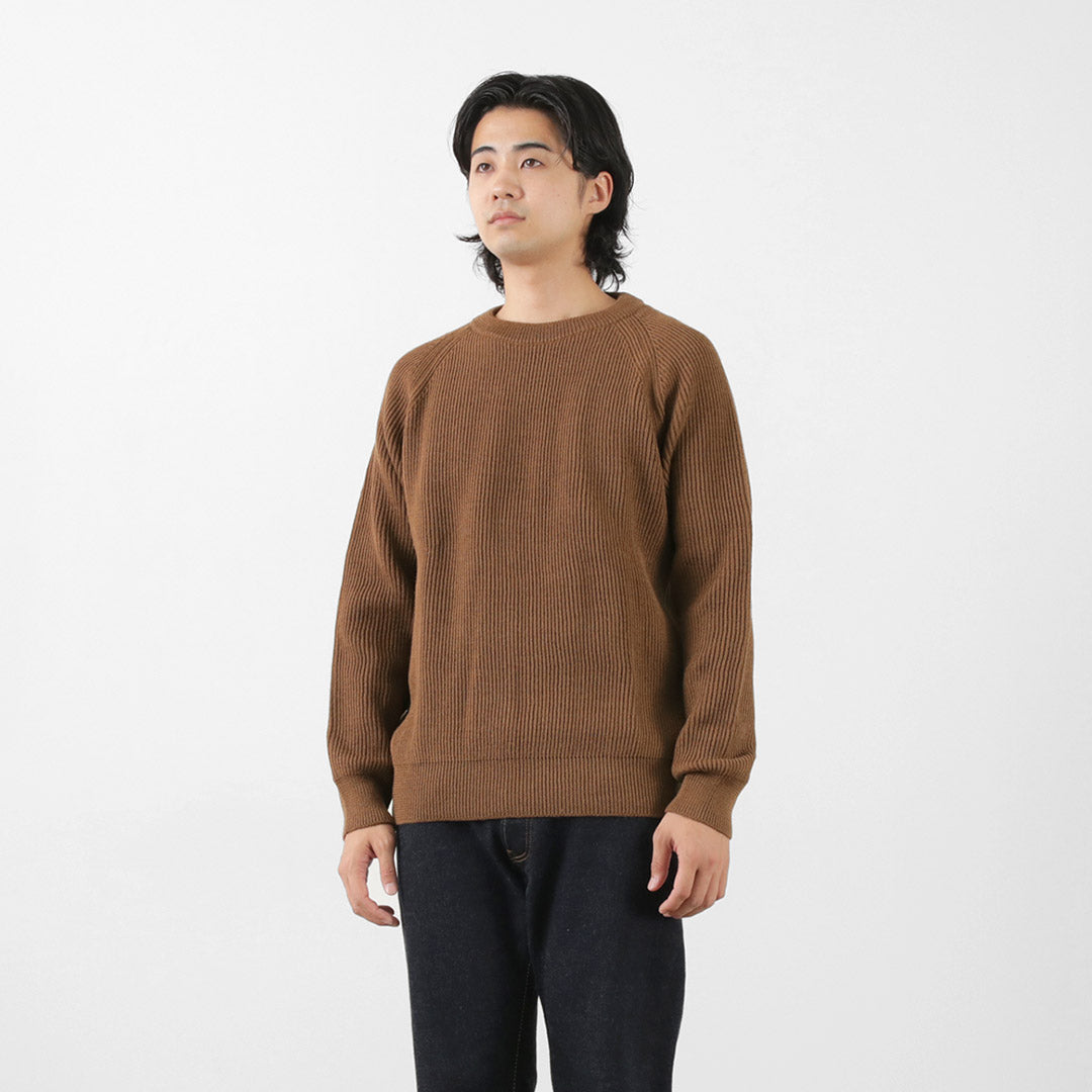 VINCENT ET MIREILLE / 8 gauge ribbed Crewneck Sweater