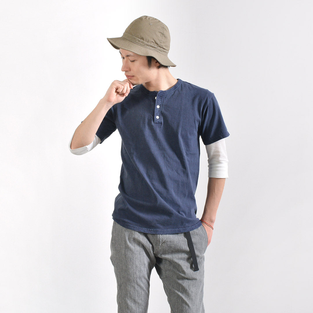 GOOD ON / Short sleeve henley neck T-shirt